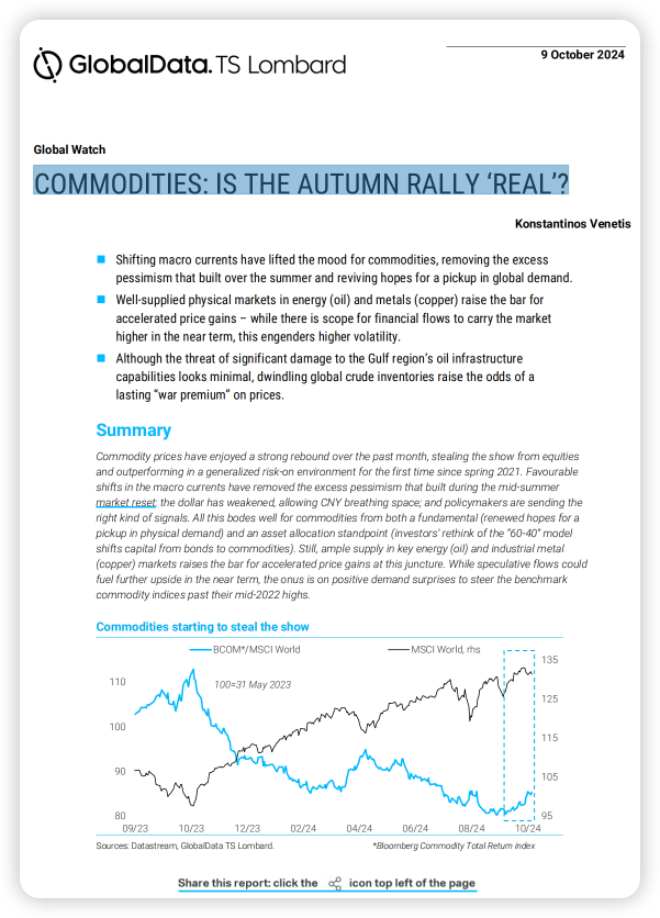 GD--COMMODITIES: IS THE AUTUMN RALLY ‘REAL’?