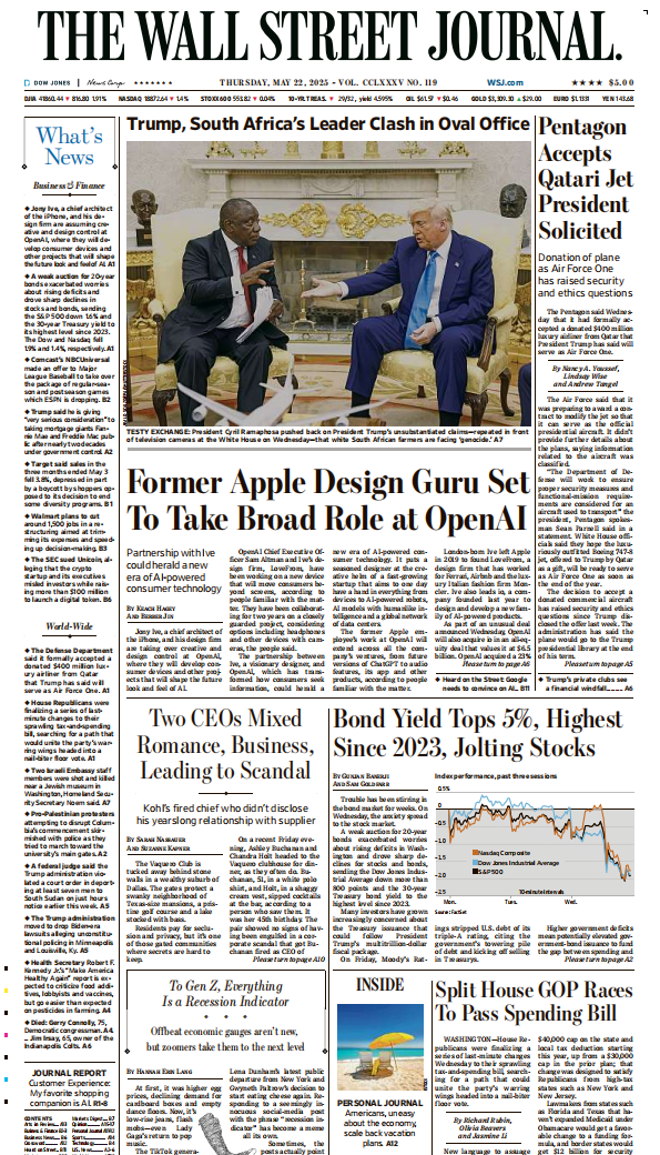 WSJ 华尔街日报20250522