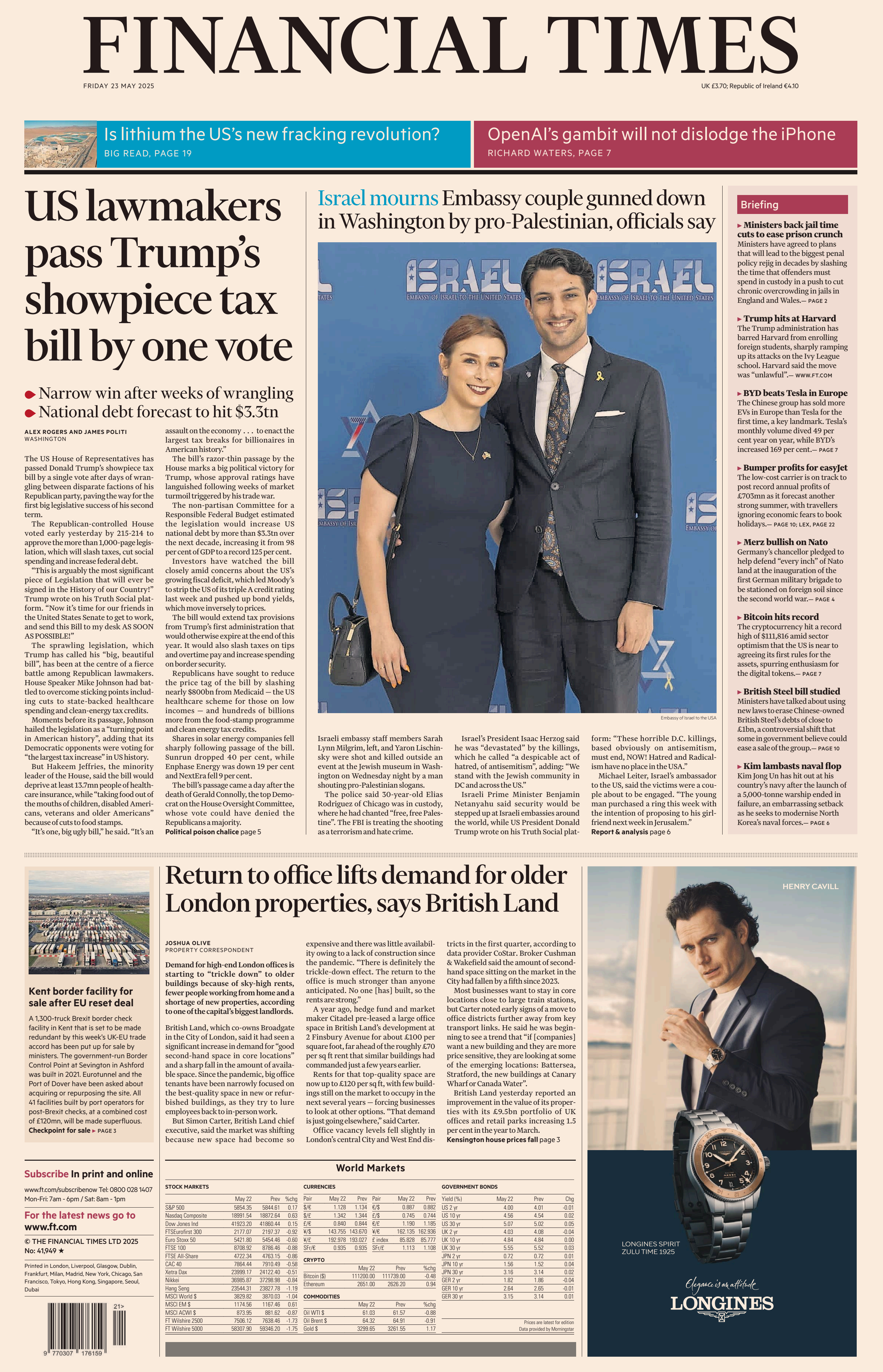 Financial Times 金融时报20250523