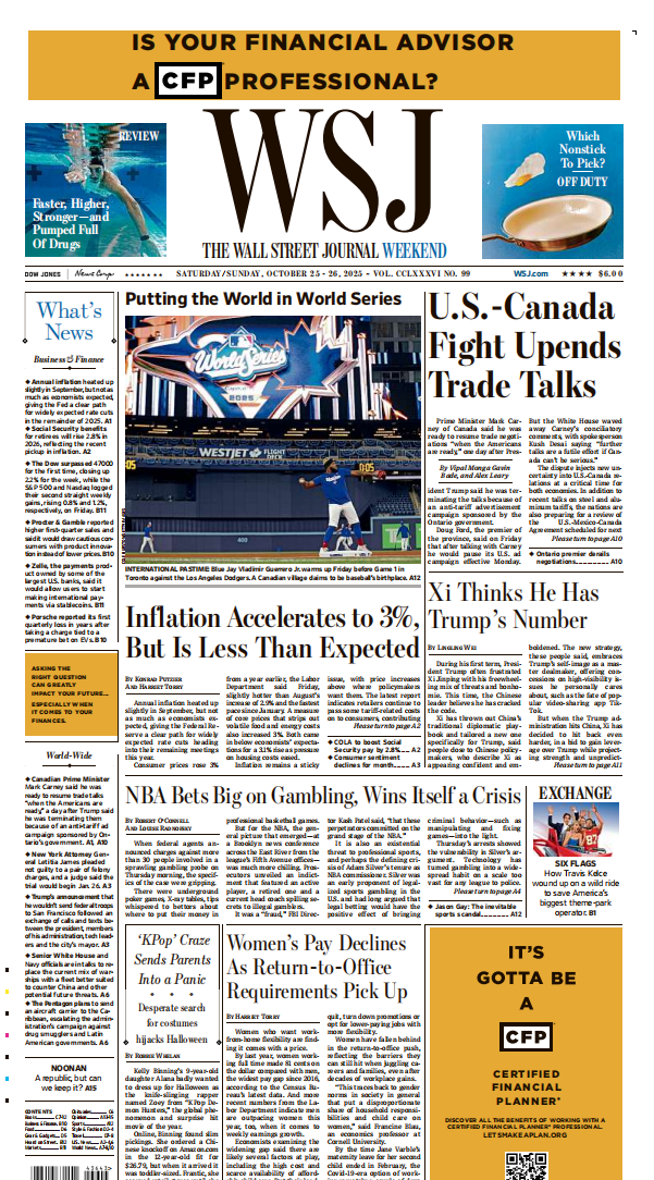 WSJ Weekend 华尔街日报20251025