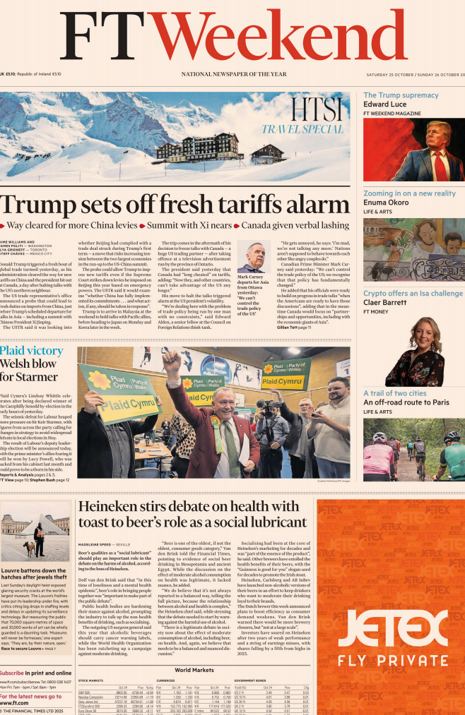 FT Weekend 金融时报周末版20251025