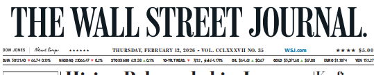 WSJ 华尔街日报20260212