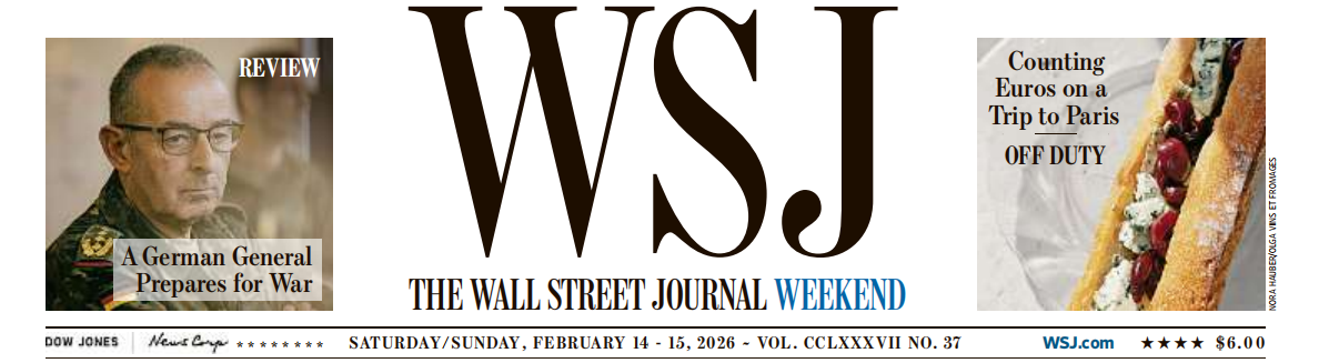 WSJ Weekend 华尔街日报周末版 20260214-15