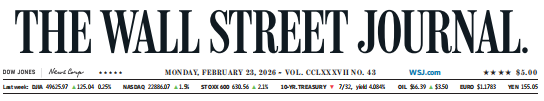 WSJ 华尔街日报20260223