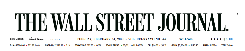 WSJ 华尔街日报 20260224