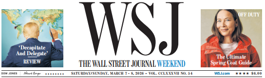 WSJ Weekend 华尔街日报周末版 20260307-08
