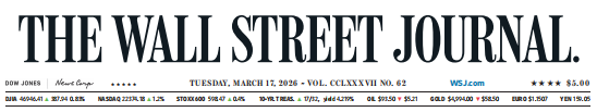 WSJ 华尔街日报 20260317
