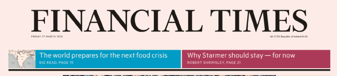 Financial Times 金融时报 20260327