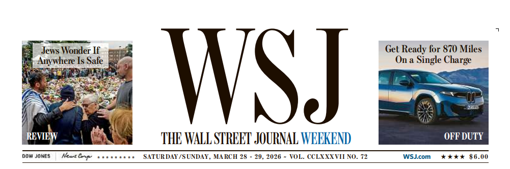 WSJ Weekend 华尔街日报周末版 20260328-29