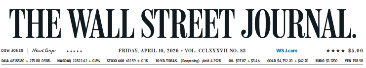WSJ 华尔街日报 2020410