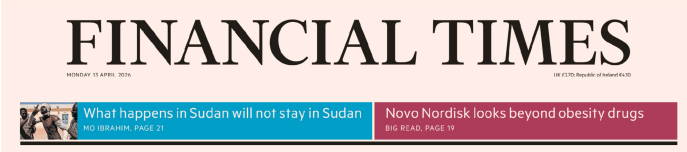 Financial Tmies 金融时报 20260413