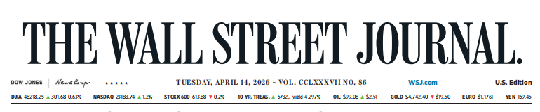 WSJ 华尔街日报 20260414