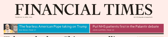 Financial Times 金融时报20260416