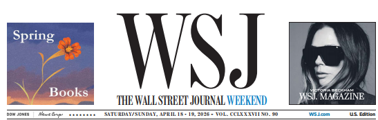 WSJ Weekend 华尔街日报周末版 20260418-19