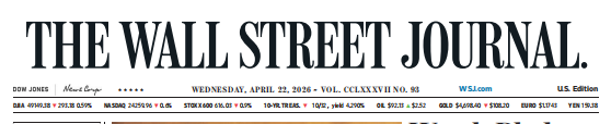 WSJ 华尔街日报 20260422