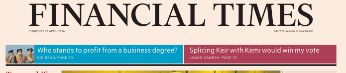 Financial Times 金融时报20260423