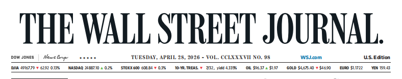 WSJ 华尔街日报 20260428