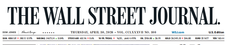 WSJ 华尔街日报 20260430