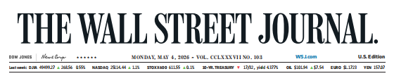 WSJ 华尔街日报 20260504