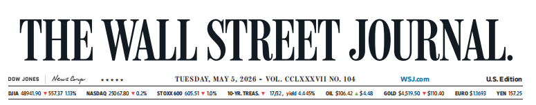 WSJ 华尔街日报 20260505