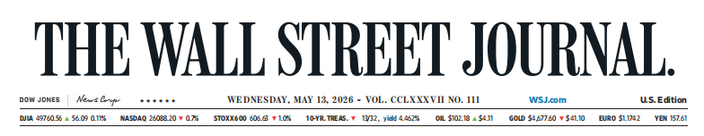 WSJ 华尔街日报 20260513