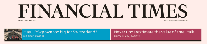 Finanial Times 金融时报 20260518