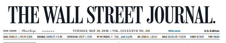 WSJ 华尔街日报 20260519