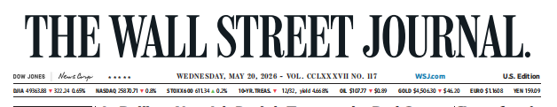 WSJ 华尔街日报 20260520