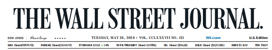 WSJ 华尔街日报20260526
