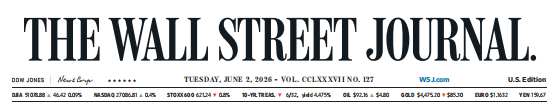 WSJ 华尔街日报 20260602