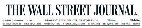 WSJ 华尔街日报 20260603