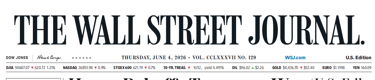 WSJ 华尔街日报 20260604