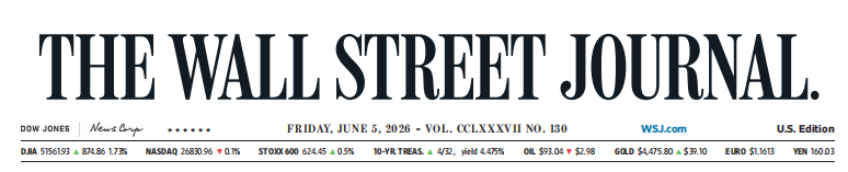 WSJ 华尔街日报 20260605