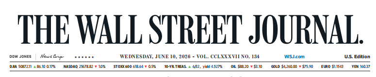 WSJ 华尔街日报 20260610
