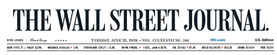 WSJ 华尔街日报 20260623