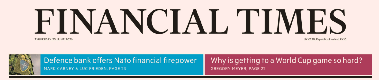 Financial Times 金融时报 20260625