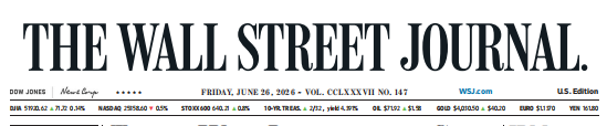 WSJ 华尔街日报 20260626