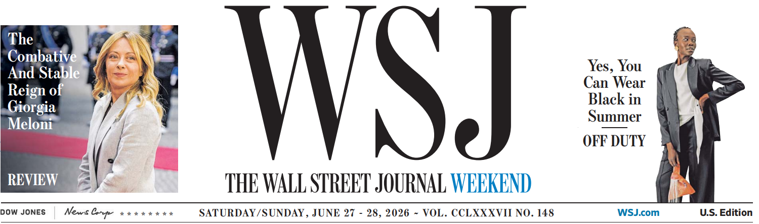 WSJ Weekend 华尔街日报周末版 20260627-28