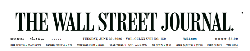 WSJ 华尔街日报 20260630