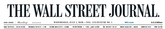 WSJ 华尔街日报 20260701