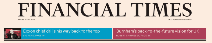 Financial Times 金融时报 20260703