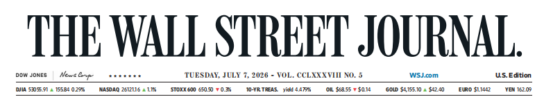 WSJ 华尔街日报 20260707