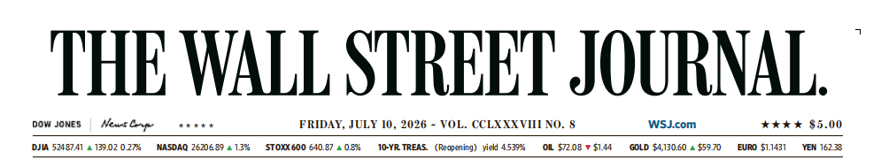 WSJ 华尔街日报 20260710