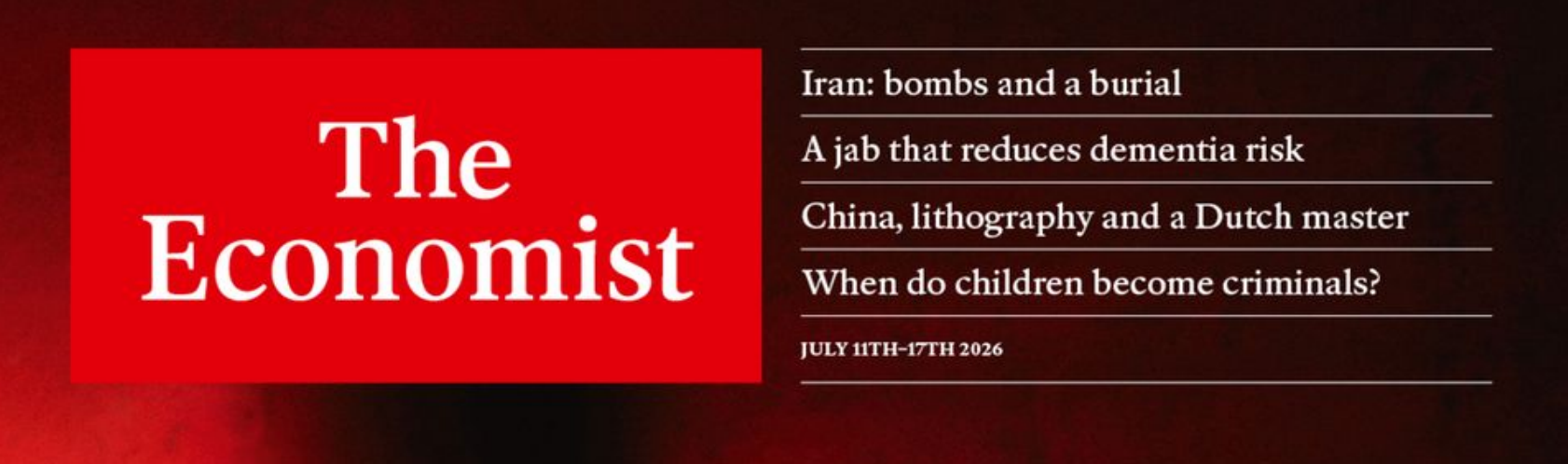 The Economist 经济学人 20260710