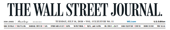 WSJ 华尔街日报 20260714