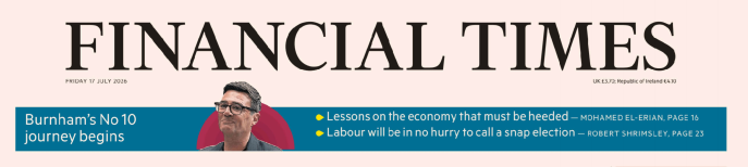 Financial Times 金融时报 20260717