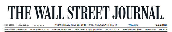 WSJ 华尔街日报 20260722