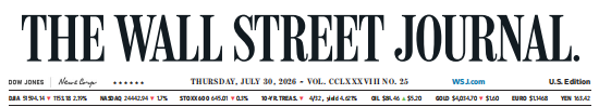 WSJ 华尔街日报 20260730