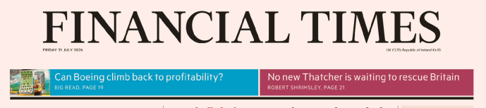 Financial Times 金融时报 20260731