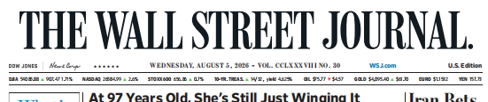 WSJ 华尔街日报 20260805